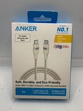 Anker Ultra-Soft USB-C to USB-C Charging Cable 6ft 240W Fast Charging Braided picture