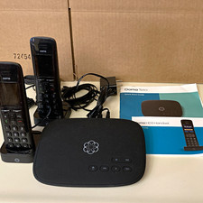 Ooma Telo VoIP Base w/ 2 HD3 Cordless Handsets & Chargers, Black picture