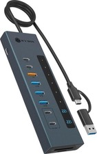 IB-HUB1742CR-C2PD ICY BOX USB3.2 Gen2 Hub PD w/ Card Reader Gen2.10Gbps ~D~ picture