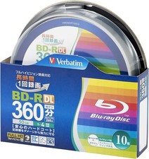 Verbatim Bar Bay Tum 1 time Recording Blu-ray Disc BD-R DL 50GB 10 pieces W picture
