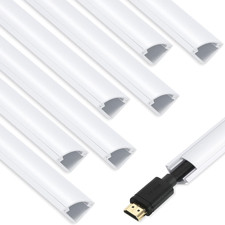 Zhiyo 136In Corner Cable Concealer, Corner Cord Hider for One Cord, Wire Covers picture