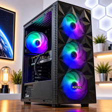 Custom ARGB Gaming Desktop PC intel i7 3.40 Quad 32 GB 2TB + SSD Nvidia RTX 4060 picture