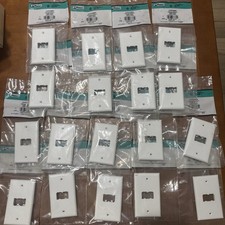 Panduit CFP2WH Mini-Com Classic Series 2-Port Single Gang Faceplate Lot of 18 picture