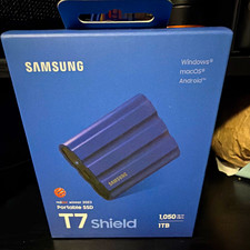 Samsung T7 Shield 1TB Blue Portable External SSD USB 3.2 1050MB/s picture