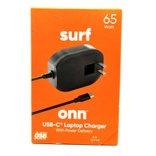 Onn 65W USB-C Laptop Charger Power Adapter w/ 9ft Cord (100025006) picture