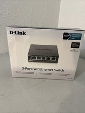 D-Link 5 Port Fast Ethernet Switch Model:DES105 H/W Ver:C4 Brand New / Sealed picture