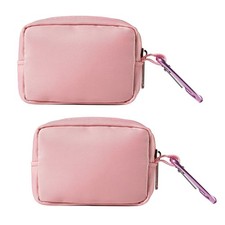 TUBGIIKS 2-Piece Mini Pouch with 4 inches x 3 x 1.2 inches, Pink picture