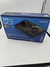 CREATIVE SOUND BLASTER GC7 GAME STREAMING USB DAC WITH CABLES OPEN BOX picture