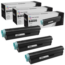 LD  Comp Okidata 43502001 Set of 3 HY Black B4550 B4550n B4600 B4600n PS picture