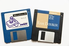 VTG Lot of 2 3.5 Inch Floppy Software Gravis Mouse Stick2 & Ram Doubler picture