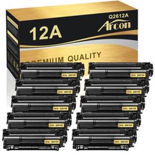 10 PK Q2612A Toner Cartridge for HP 12A LaserJet 1020 1022 1018 1012 M1319 3050 picture