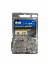 IDEAL 85-345 Voice/Phone Modular Plugs CAT3/5e/RJ-11 (25 PACK) picture