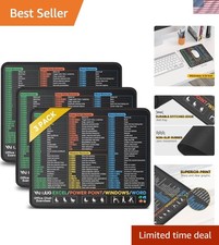 3 Pack Mouse Pad with Stitched Edge for Excel/Word/Powerpoint/Windows Shortcuts, picture