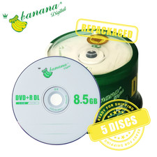 Banana DVD+R DL D9 8x 8.5GB Blank DVD Double Layer 8.5 GB Recordable - 5 Discs picture