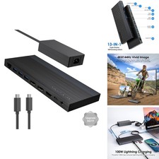 WAVLINK UMD01RPRO Docking Station, Dual DisplayPort, HDMI, Single 4K@144Hz picture