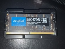 (PARTS) Crucial 32GB (1x32GB) DDR5-5600 SODIMM Laptop Memory RAM CT32G56C46S5 picture
