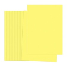 Bright Yellow Color Copy Paper, 50 Sheets 8.3x5.9