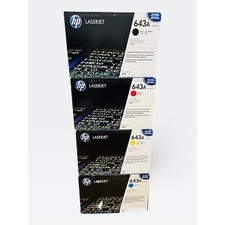 HP 643A LaserJet Toner Set Q5950A/Q5951A/Q5952A/Q5953A Black Cyan Yellow Magenta picture