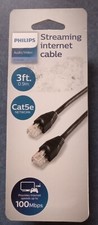 NEW Philips 3ft Streaming Internet Cable Cat5e - 100MB/Sec Audio/Video picture