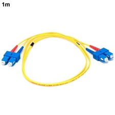 1M 3FT SC to SC Duplex 9/125 Single Mode Fiber Optic Optical Patch Cable Yellow picture