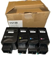 Lot 4 CS720 74C1SK0 YO CO MO Compatible Toner Cartridge Replacement 7000 Pages picture