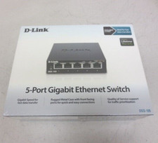 D-Link 5 Port Gigabit Unmanaged Metal Desktop Ethernet Switch DGS-105 picture