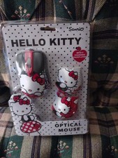 2008 Sakar Hello Kitty Sanrio Optical Mouse 3 changing faceplates Rare picture
