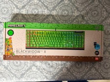 New Razer BlackWidow V4 X Wired Mechanical Gaming Keyboard Green Minecraft picture