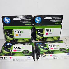 HP 933XL Genuine Original Inkjet Ink Cartridges Magenta Yellow CN055AN exp 2024 picture