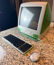 Apple iMac G3 M4984 Lime 333MHz Mac OS 8.6 96MB 6GB w/ Keyboard & Puck Mouse picture
