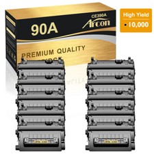 10PK CE390A 90A Toner Cartridge fits for HP LaserJet Enterprise M601dn 600 M603n picture