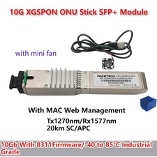 10G XGSPON ONU Stick SFP+ with Fan, Pre-install 8311 fimrware for Mikrotik picture