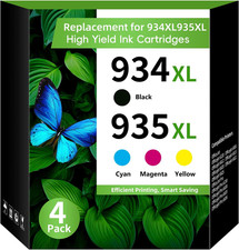 935XL/934XL Replacement for HP 934 935 Ink Cartridges Combo Pack (BK CMY) picture