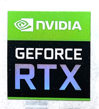 1 PCS original Sticker for Nvidia GeForce RTX Case Badge Label Logo 17mm x 18mm picture