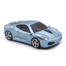 Light Blue 3D Wireless Sports Car Shaped Optical Mouse Gaming PC Laptop MAC picture