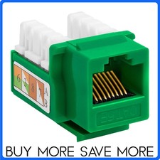 RJ45 Keystone Jack for Wall Plates Cat5e Punch Down Ethernet Internet Port LOT picture