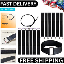 VELCRO Brand Bulk Pack 12 Reusable Fastening Cable Straps with Buckle Variety... picture