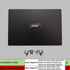 US For Acer Aspire A515-54 A515-54G LCD Back Cover W/Hinges A515-55 A515-55G picture