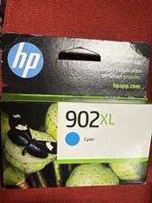 HP 902XL Cyan Ink Cartridge Lot of 2 Genuine OEM NEW Sealed Exp 09/2026 10/2026 picture