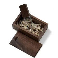Crystal Wooden USB2.0 Flash Drive 32GB Pen Drive 64GB Custom Logo Memory Stick picture