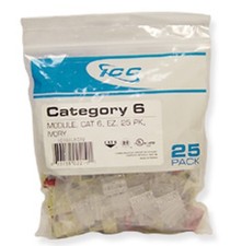 MODULE CAT 6 EZ 25 PK IVORY IC107L6CIV UPC 633758022101 picture