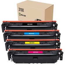 4-Pack W2100X High Yield Toner for HP 210X LaserJet Color Pro 4201 MFP 4301fdw picture