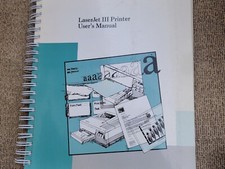 HP LASERJET III PRINTER USER'S MANUAL 33449-90901 Hewlett Packard picture