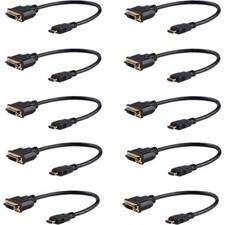StarTech 8in [20cm] HDMI to DVI Adapter (hddvimf8in10pk) picture
