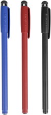 Targus Antimicrobial Stylus & Pen (3 Pack) Color Black, Red, Blue AMM0601TBUS picture