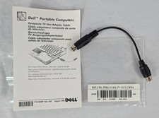 Dell Portable Computers Composite TV-Out Adapter Cable P/N 3848P Rev. A02 Used picture