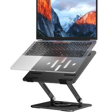 Laptop Stand with Adjustable Height, 360 Degree Rotating Base, Ergonomic picture