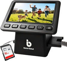 BEONEGLOBAL Clearscan P5 Film Scanner with SD Card, Upgraded Version, 24MP High- picture