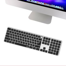 XSKN Russian Keyboard Cover for 2024 iMac Magic Keyboard and Numeric A3119 M4 picture