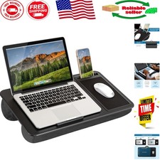Spacious and Comfortable Lap Desk – Dual-Bolster Cushion, Fits 15.6” Laptops picture